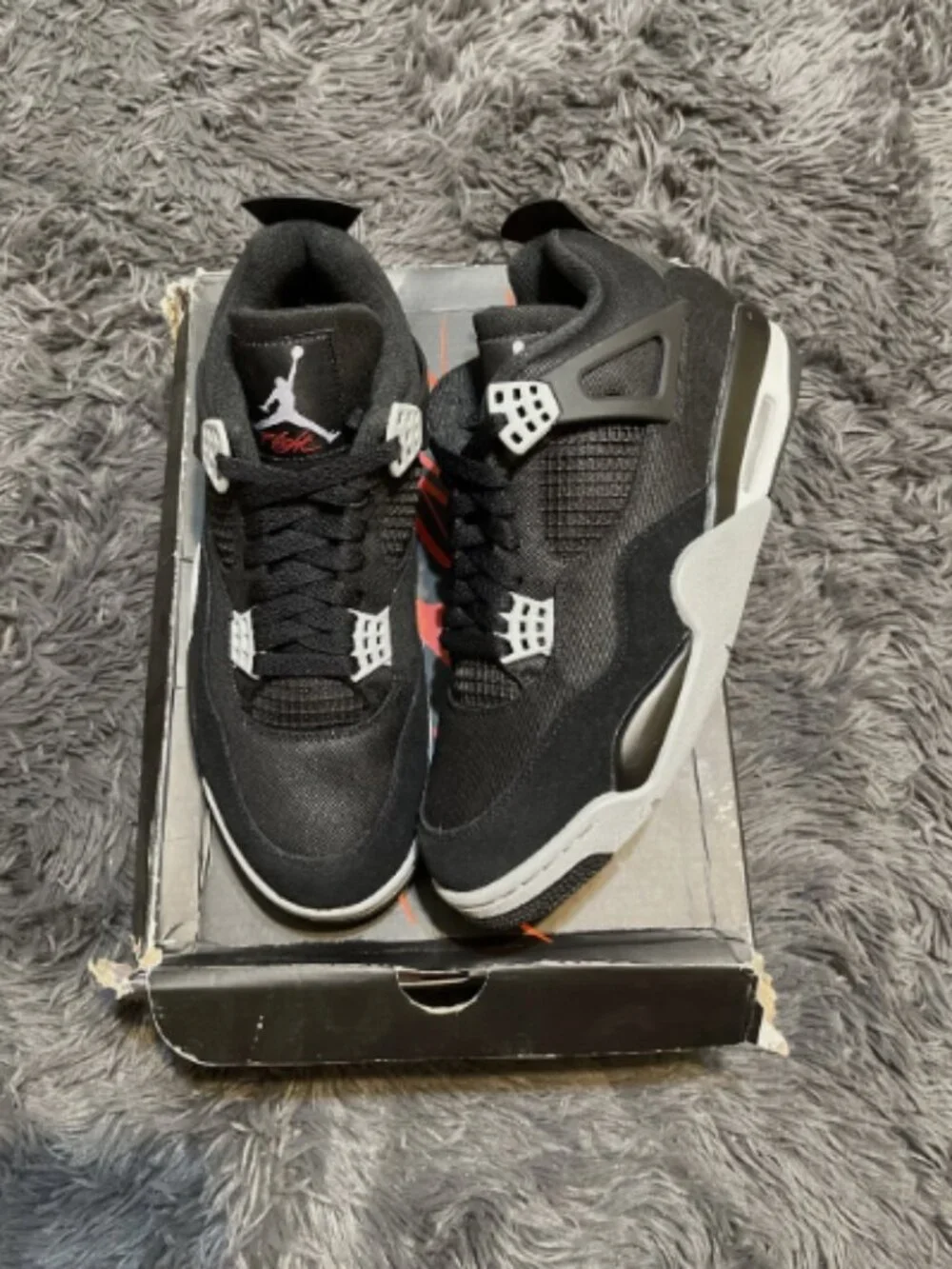 Jordan 4 Retro SE Mid Black Canvas